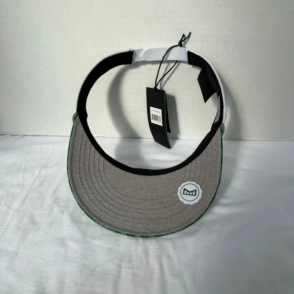 Melin Hydro Coast Links Visor Mens OSFM Green White Argyle Golf Hat